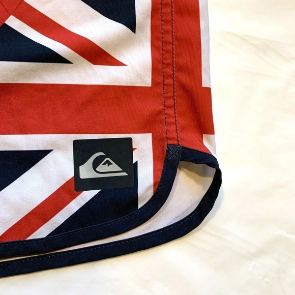 Quiksilver Board Shorts Swim Trunks Men’s 34 Surfing Beach Color Block Striped - Picture 6 of 12